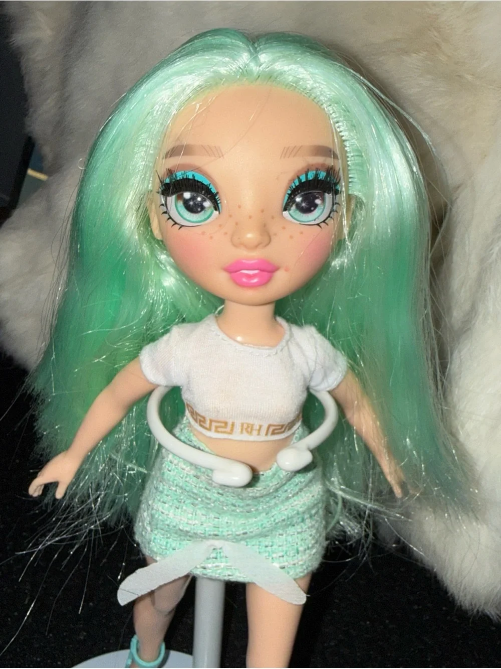 Rainbow high doll mint hair